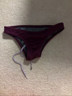 Jolyn Clothing Women's Maroon Bikini Bottom